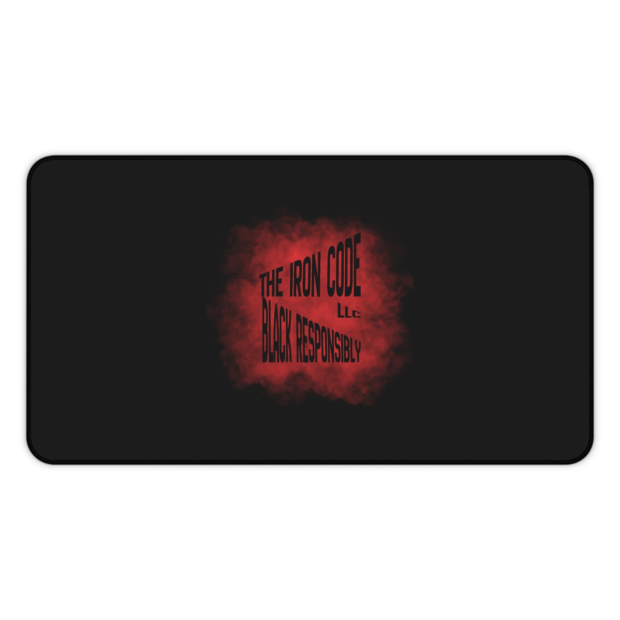 Desk Mat — 'The Iron Code LLC: Dark & Resilient' Gaming/Workstation Mat