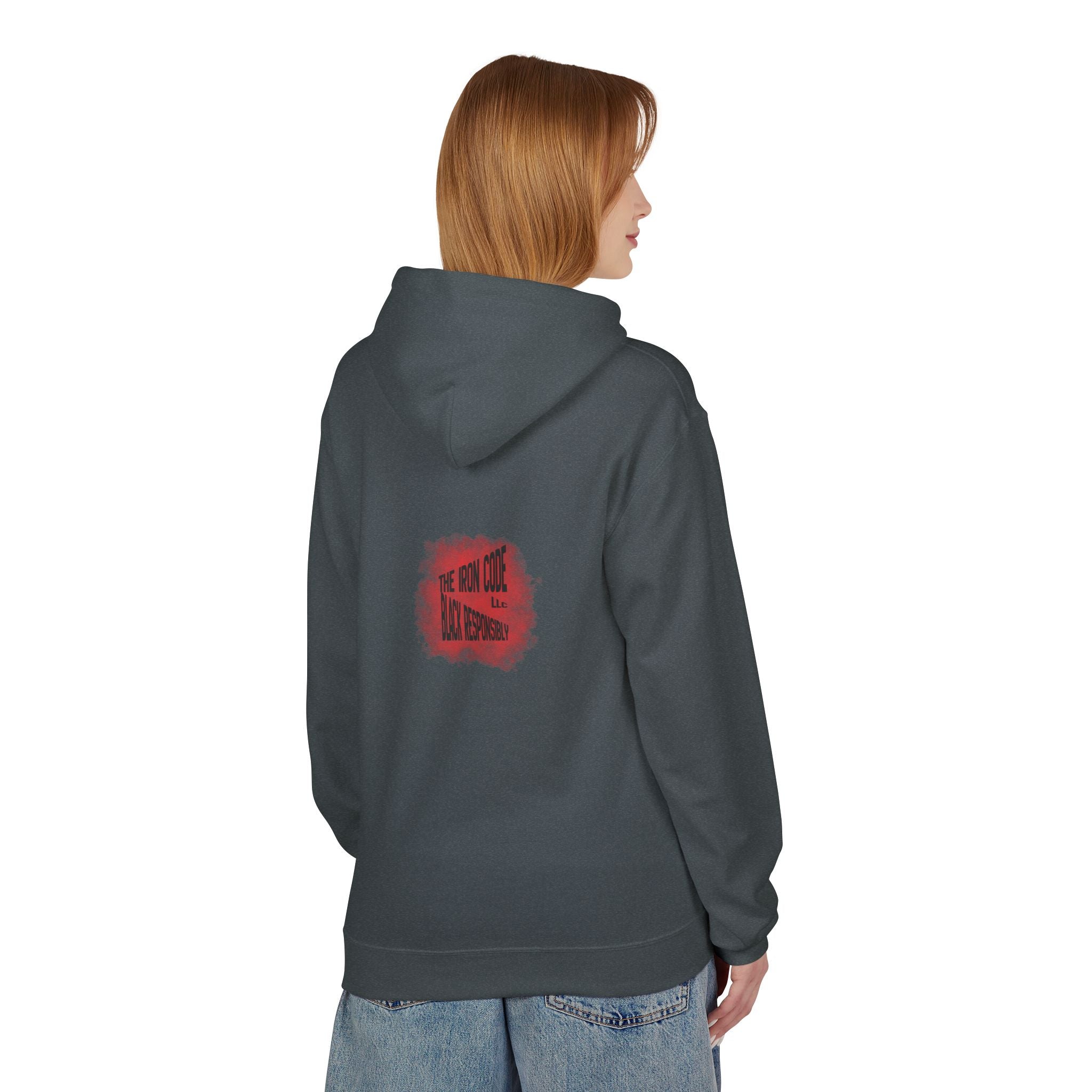 Hoodie — Committed Not Comfortable Romantic Heart Design (Valentine’s Day Gift)